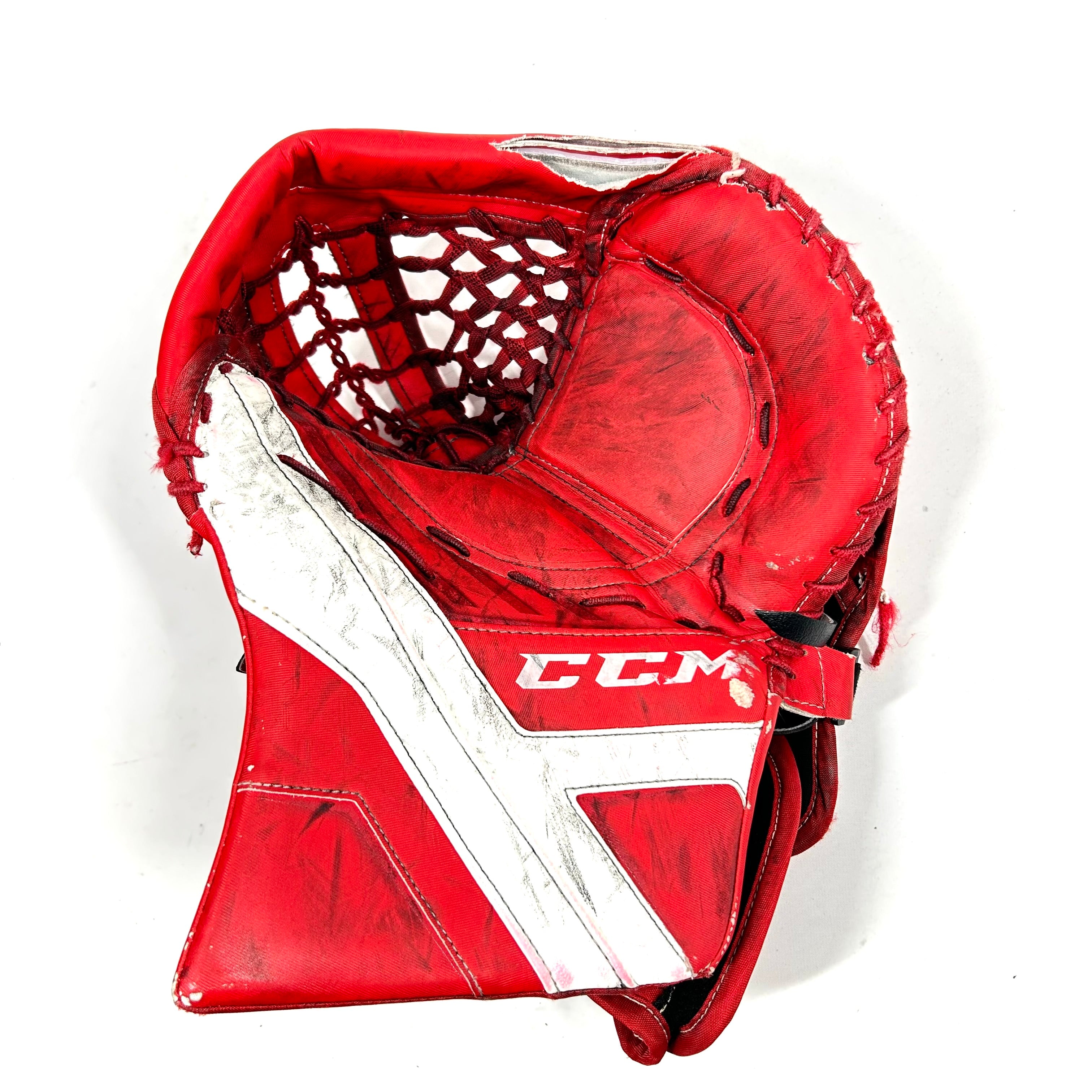 CCM AXIS - Gant de gardien de but Pro Stock d'occasion (rouge)